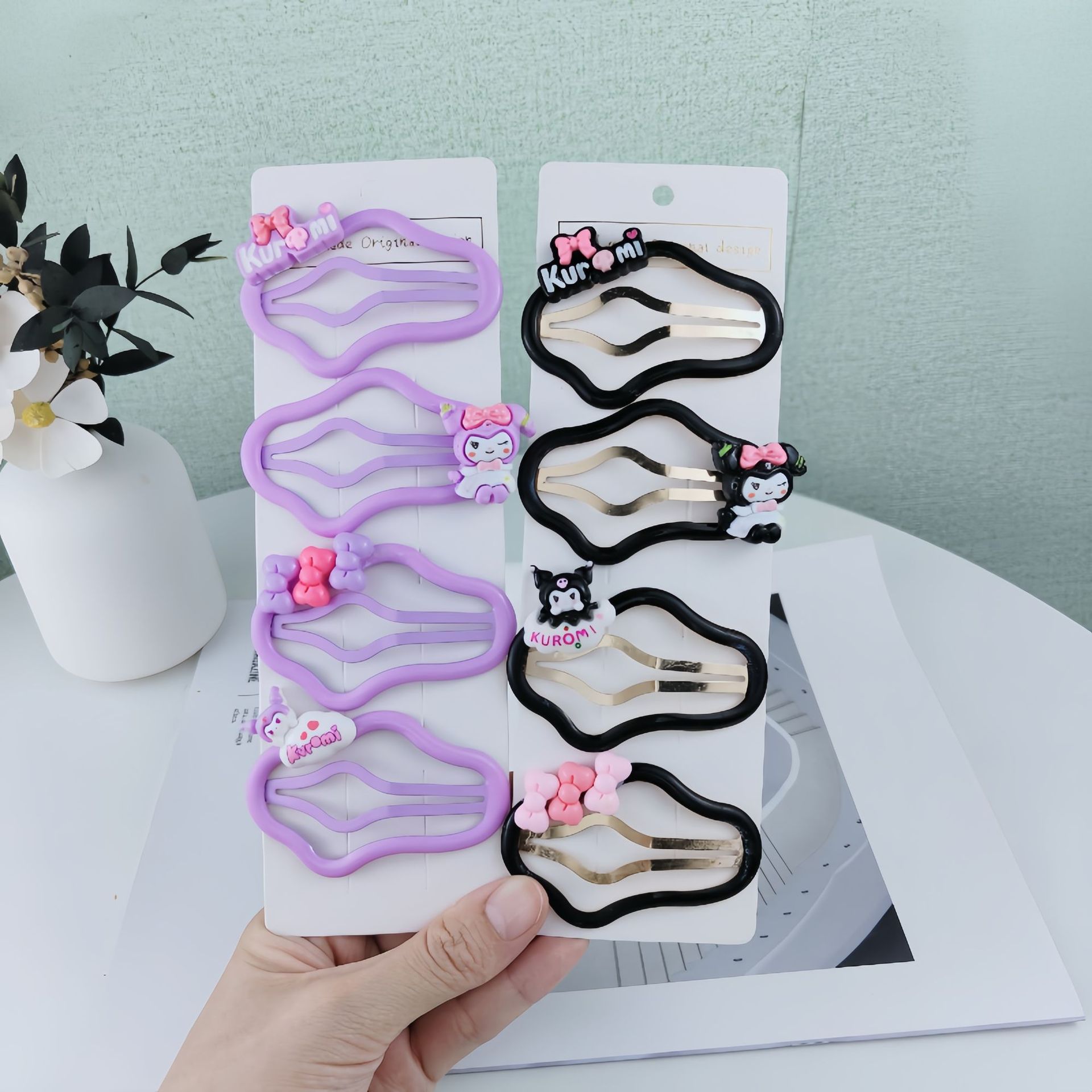 Clips de cabello de dibujos animados nubes clips de cabello BB clips de niñas nuevos bangs clips de cabello de niñas detrás de la cabeza clips de cabello