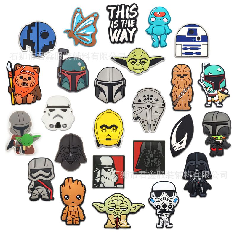 Star Wars Decorative Charms Star Wars Shoe Charms Amazon Lazada Cross-Border Yoda Clog Shoe Charms Clips