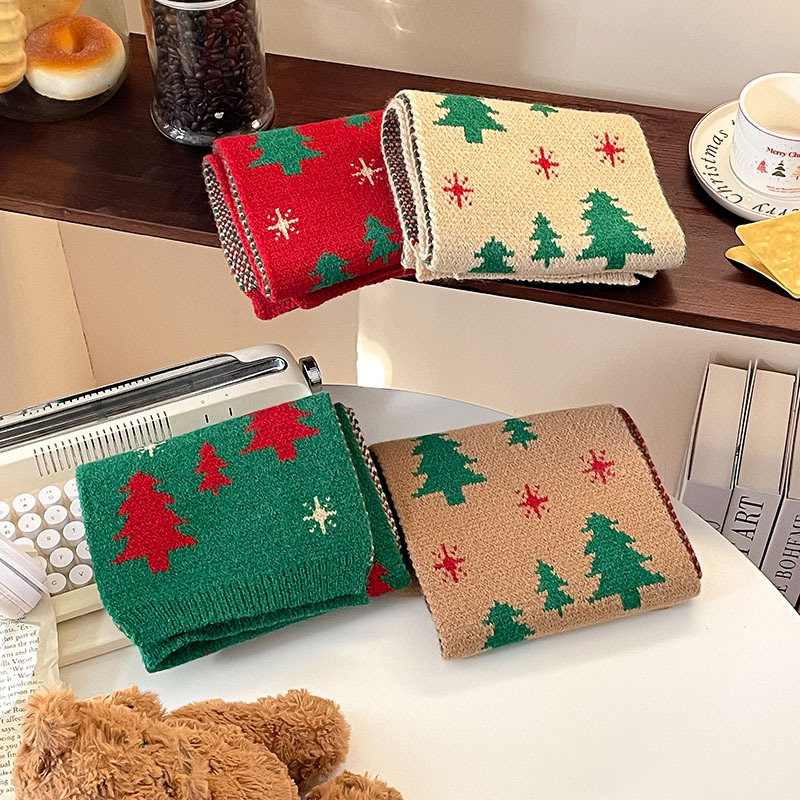 Cadeau de Noël Écharpe pour enfants Écharpe coupe-vent épaisse et chaude pour bébé garçon et fille_voghion.com