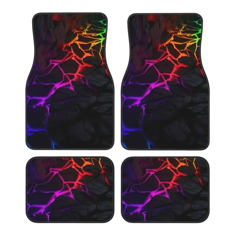 TEMU retro estilo nórdico alfombra de pie de coche alfombra de cuatro piezas tapete resistente a las manchas almohadilla de pie Amazon TEMU al por mayor