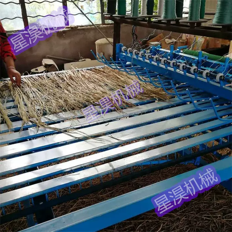 多用途草帘编织机 草坪保温草苫子编织机 大棚保温草帘