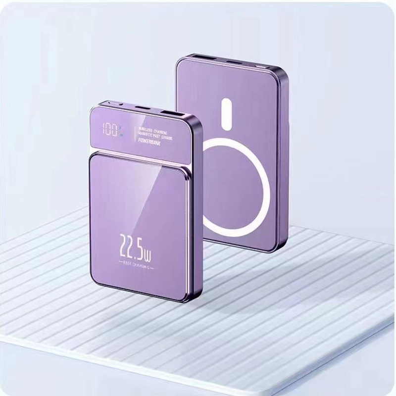 Pantalla digital inteligente 15W Lightning magnet de carga directa mini teléfono móvil cargador tesoro al aire libre fabricantes de energía portátil