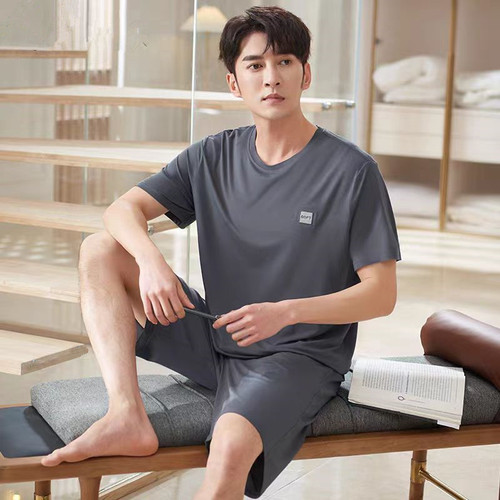 Men's Short Sleeve Short Pants Summer Homecoming Set Loose Plus Size Outerwear Casual Sports Plus Size