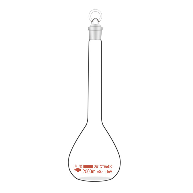 天玻A级高硼硅容量瓶透明具塞玻璃容量瓶 10 25 50 100 250 500ml