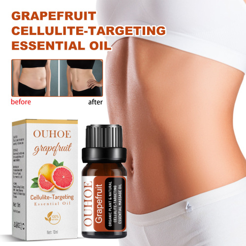 OUHOE grapefruit body shaping essential oil, anti-orange peel, firming belly fat, thighs and arms, bye-bye flesh slimming essential oil