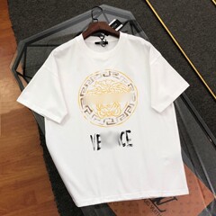 范思Z潮牌夏季美人头印花男女短袖纯棉T恤潮流百搭休闲情侣上衣