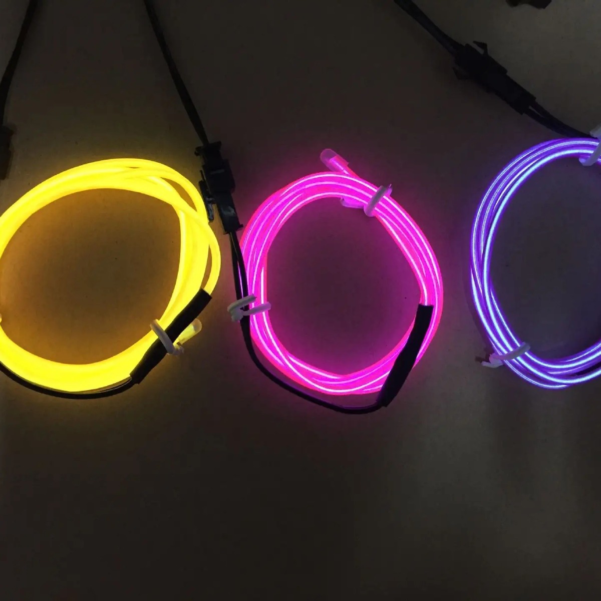 EL cold light strip kit for car interior fluorescent dance, EL cold light strip, 1-5 meters, optional EL cold light.