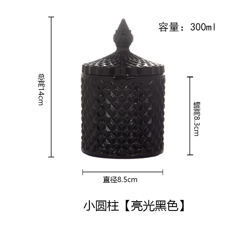 1 ピースロットヨーロッパクリスタルガラス角砂糖装飾瓶収納瓶ジュエリー収納瓶モデルルーム家庭用家具|undefined