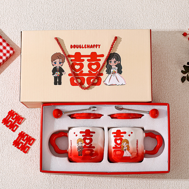 Regalos de bodas para novios, bodas prácticas para tazas de nicho, sentimientos de alta calidad, novias, amigos comprometidos, amigos de alta calidad.