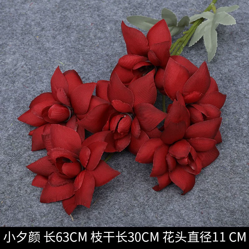 Красные искусственные цветы для свадьбы, искусственные цветы и композиции с шелковыми цветами, сценическое оформление, свадебные цветы, реалистичный