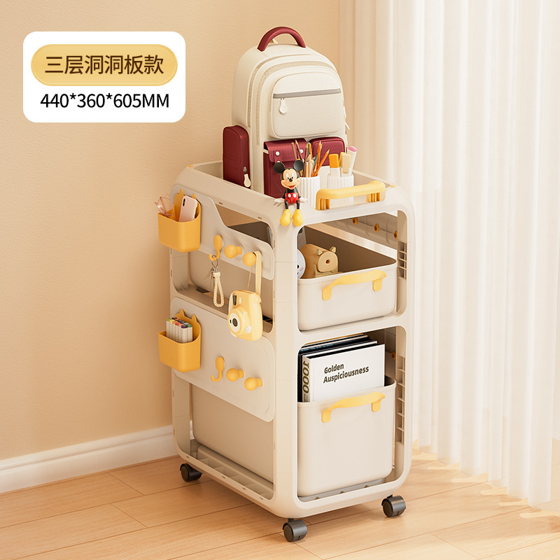 Estante para mochila escolar, escritorio extraíble, canasta, estante para cochecito para el hogar, fondo de mesa, bolsa, almacenamiento de artefacto con polea