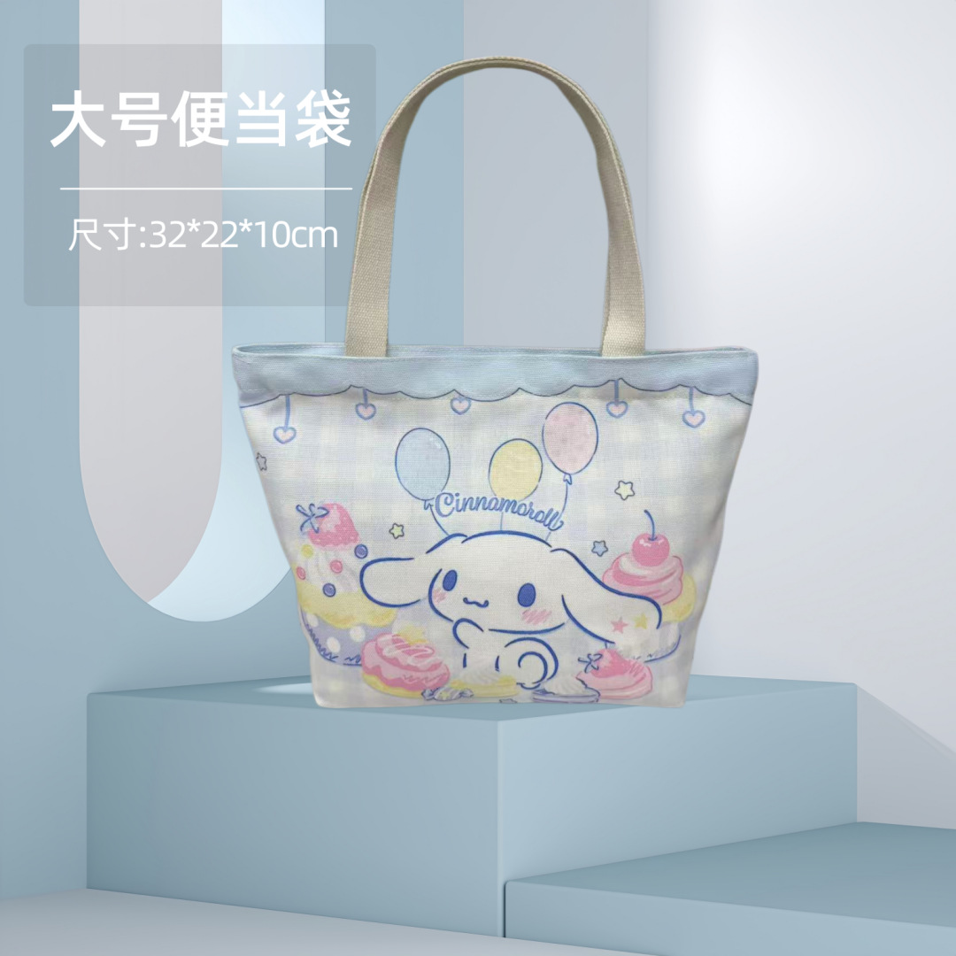 Bolsa Bento Sanrio lona almuerzo dibujos animados