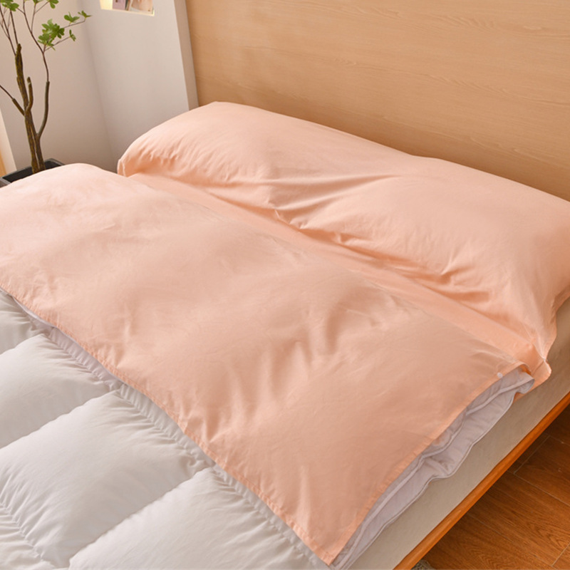 Saco de dormir sucio de hotel de algodón puro, sábana de viaje, funda de edredón, juego portátil de cuatro piezas para viajes de negocios