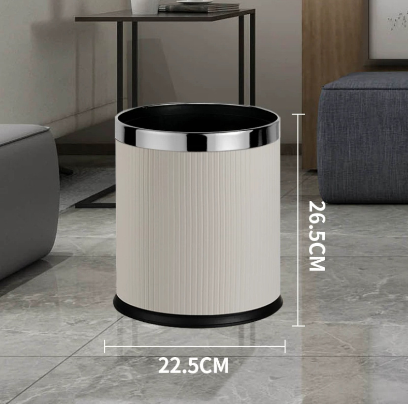 10L anillo de plata rayado italiano blanco