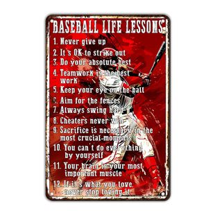 12 sports themed tin painting football basketball golf baseball football softball swimming