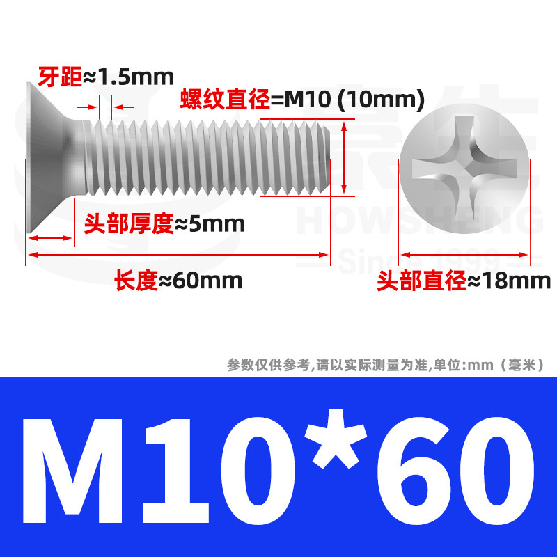 304ステンレスネジのネジの十字溝の平頭のネジのKMの機械の糸の小さいネジのm 2m 3m 4m 5m 6|undefined