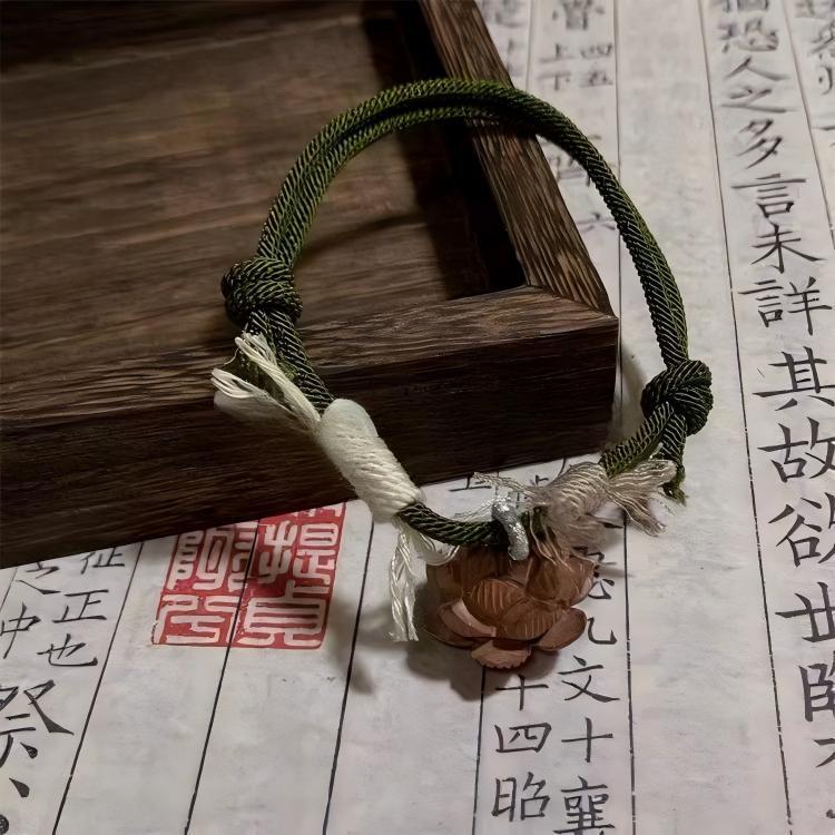 新中式手绳 桃木手绳 护身手绳宝宝女儿童国风爆款男本命年防惊吓|undefined