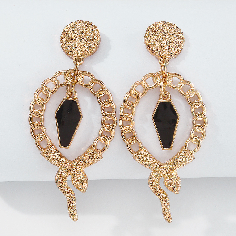 22g Weight No Inlaid Inlay Material Earrings Classification Housewarming, Anniversary, Business, Wedding, Travel, Birthday, Festival Occasion Alloy Material Halloween Festival Geometric Pattern Women'S Gender Fashion Style Halloween New Spider Geometric Alloy Diamond Earrings Wholesale Nihaojewelry 20