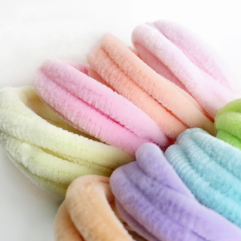 8MM macarón ligero envuelto mano DIY material de ramo de torsión extra densa barra de torsión y raíz de pelusa