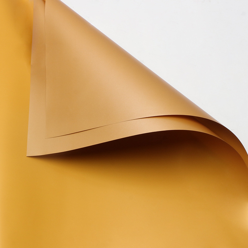 Huaxi Magic Gold Papel de envolver de flores Doble color dorado Espesar Papel Ouya Ramo Regalo Flores Floral Papel de flores