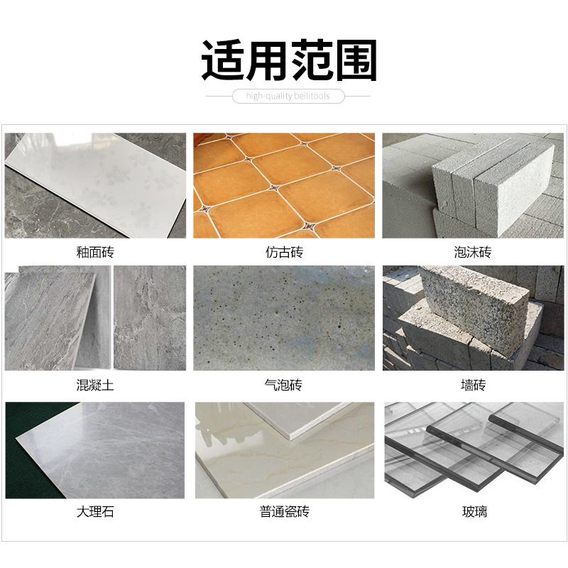 Perforación especial de perforación triangular perforadora para taladro de cerámica de vidrio de hormigón de aleación de 6 mm