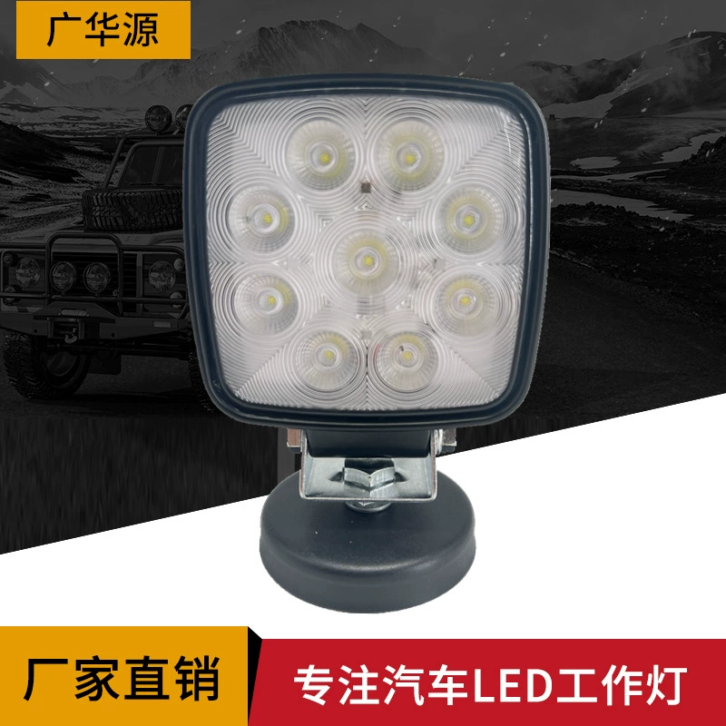 Новая яркая светодиодная фара для вилочного погрузчика с 9 бусинами 27 Вт, квадратная Автомобильная Рабочая фара, внедорожник, грузовик, фара