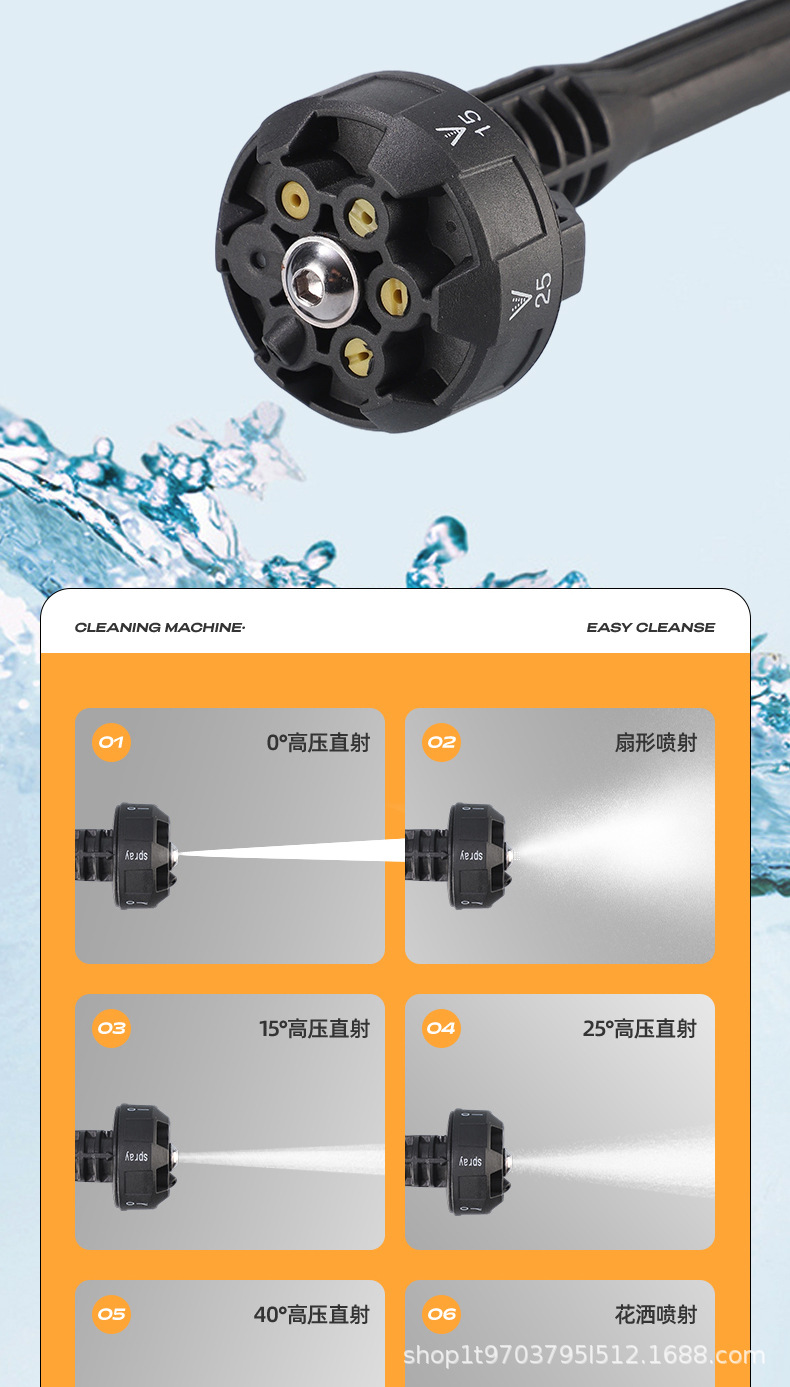Wireless Car Washing Machine, Household High-Pressure Water Gun, Powerful Lithium Battery, Powerful Charging Booster Car Washer