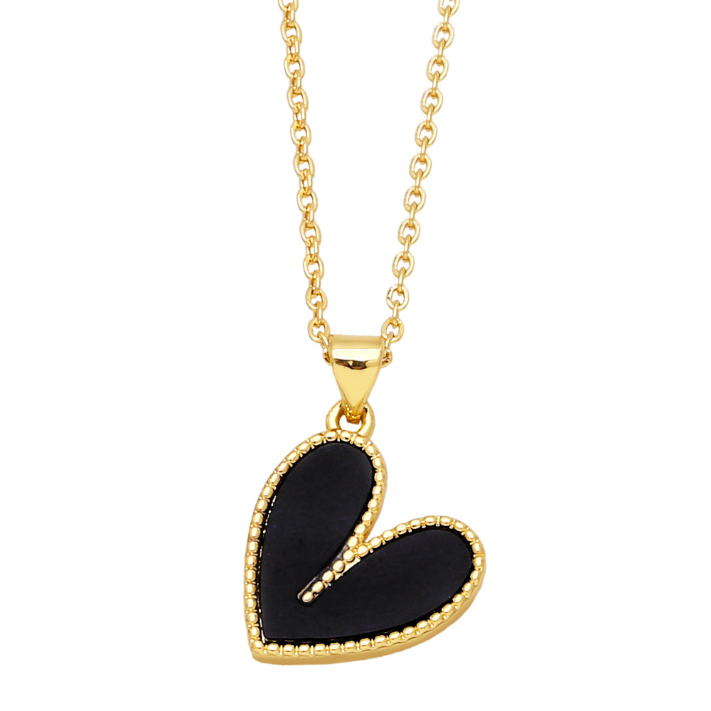 Fashion Heart Shape Copper Plating Pendant Necklace 1 Piece display picture 5