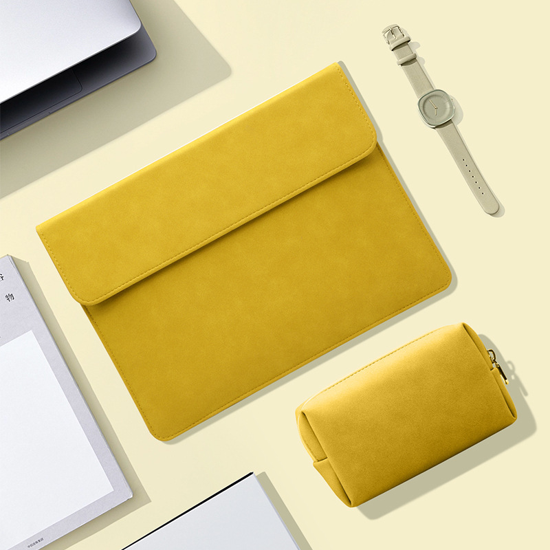 MacBookパソコンの中の大胆な包みはアップルのファーウェイを適用してノートの保護カバーの横のタイプの皮革のコンピュータの包みを連想します。|undefined