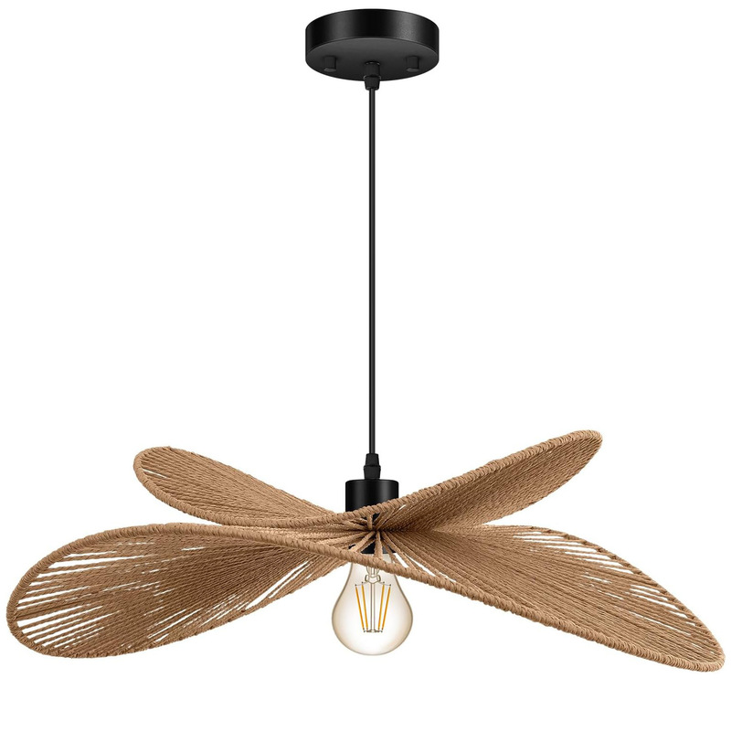 Exclusively for cross-border sales, hand-woven wicker chandeliers and rattan chandeliers are suitable for kitchen islands, bedrooms, and living room lighting