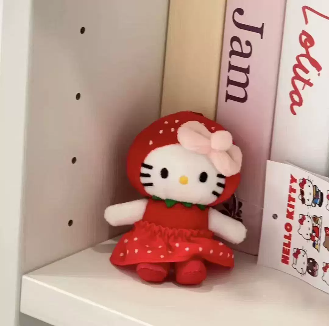 Плюшевый брелок (Sanrio) Hello Kitty, плюшевая кукла-талисман, размеры 10–16 см
