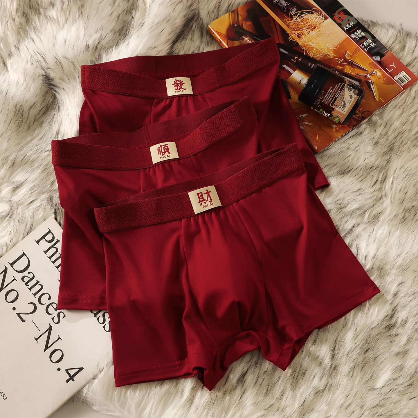 Pantalones rojas deportivas masculinas antibacterianas de alta calidad para hombres, pantalones cortos de ángulo plano para hombres, pantalones de hombre