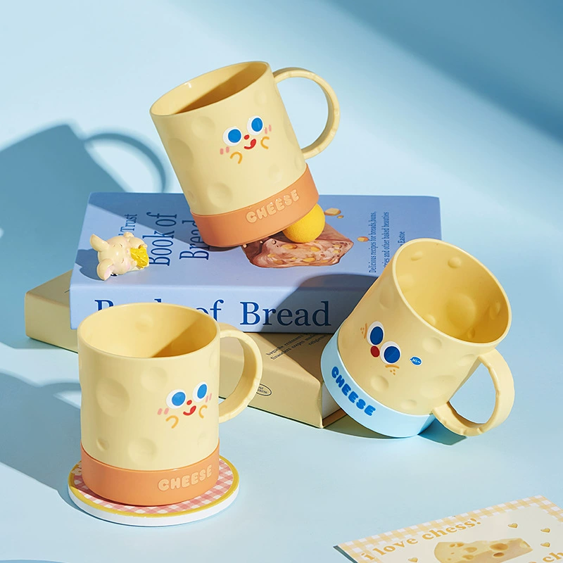 Кружка в форме сыра мультфильм креативный милый напиток чашка с крышкой ложка