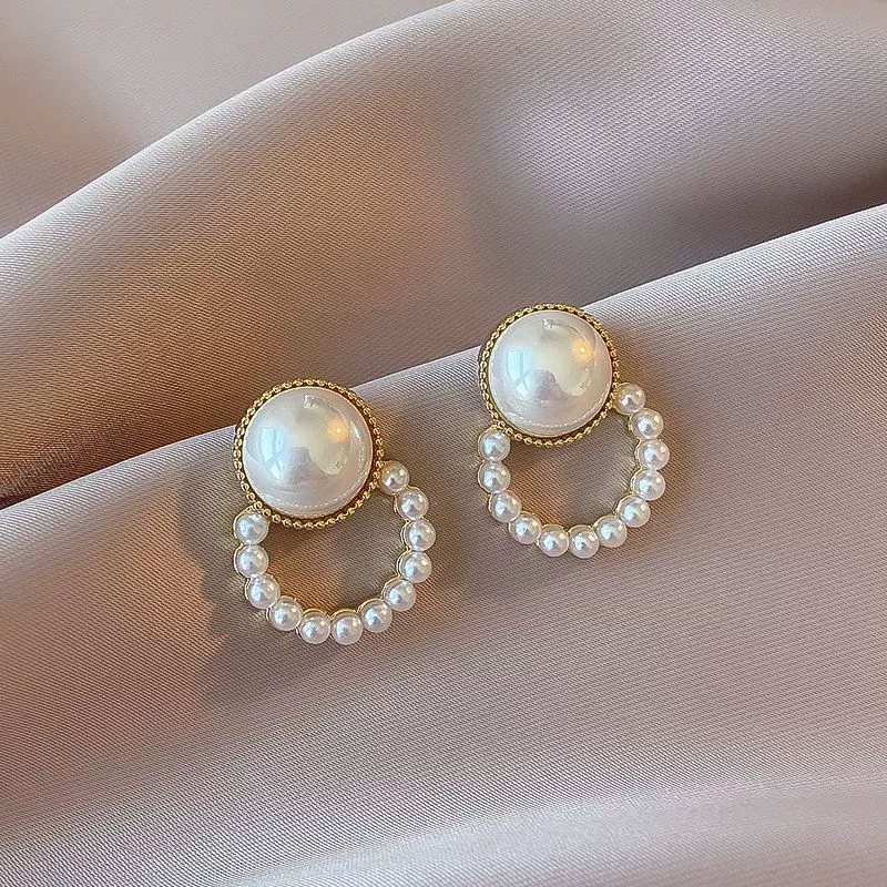Tide, серьги из жемчуга, серебряная игла, стиль Шанель, яркий запоминающийся стиль, высококачественный стиль, серебро 925 пробы