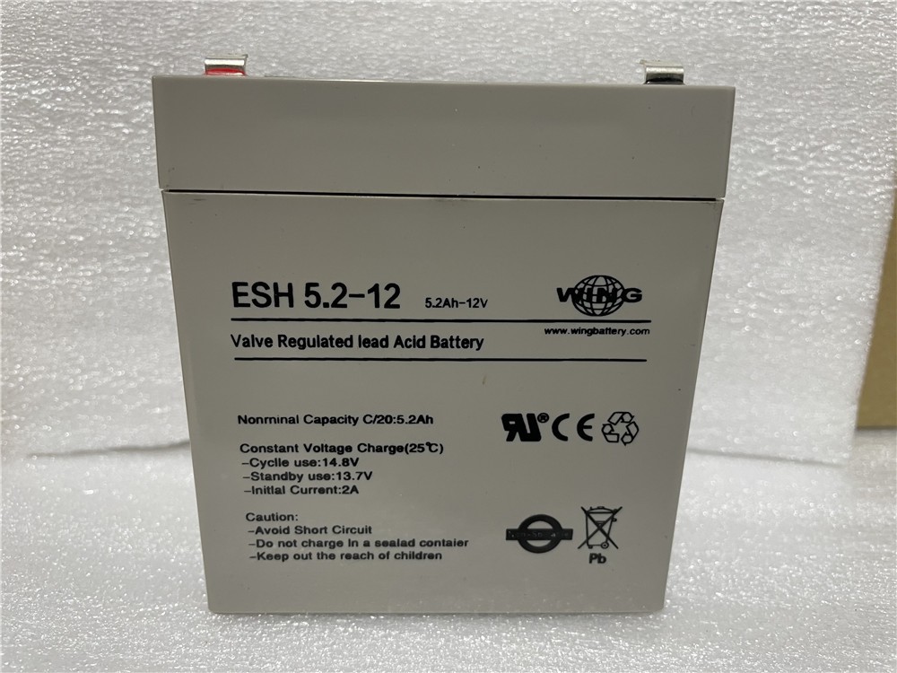 WING蓄电池ESH5.2-12 12V5.2AH库卡机器人用 FDK8HR-4/3FAUPC9.6V