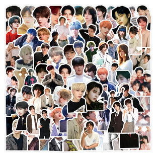 110 new TXT men's group stickers decorative mobile phone shell luggage cup waterproof personality stickers factory wholesale