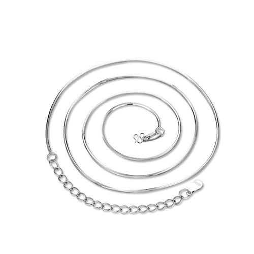 Necklace Plain Chain Bare Chain Single Match Chain Versatile Box Chain Pea Chain O-Chain Cross Chain Snake Bone Chain Lock Bone Chain Women