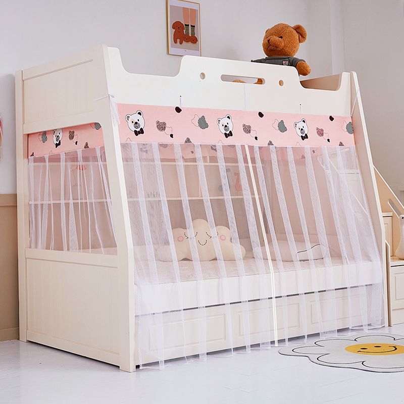 Double Bed 1.5m Upper and Lower Bunk Trapezoidal Bunk Bed 1.2m High and Low Kidsren's Bed 1.35 Household Dormitory Bed Mosquito Net