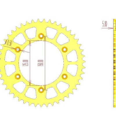 Chainring Sprocket Cnc47/50/52/7050 – Motorcycle wheel hub