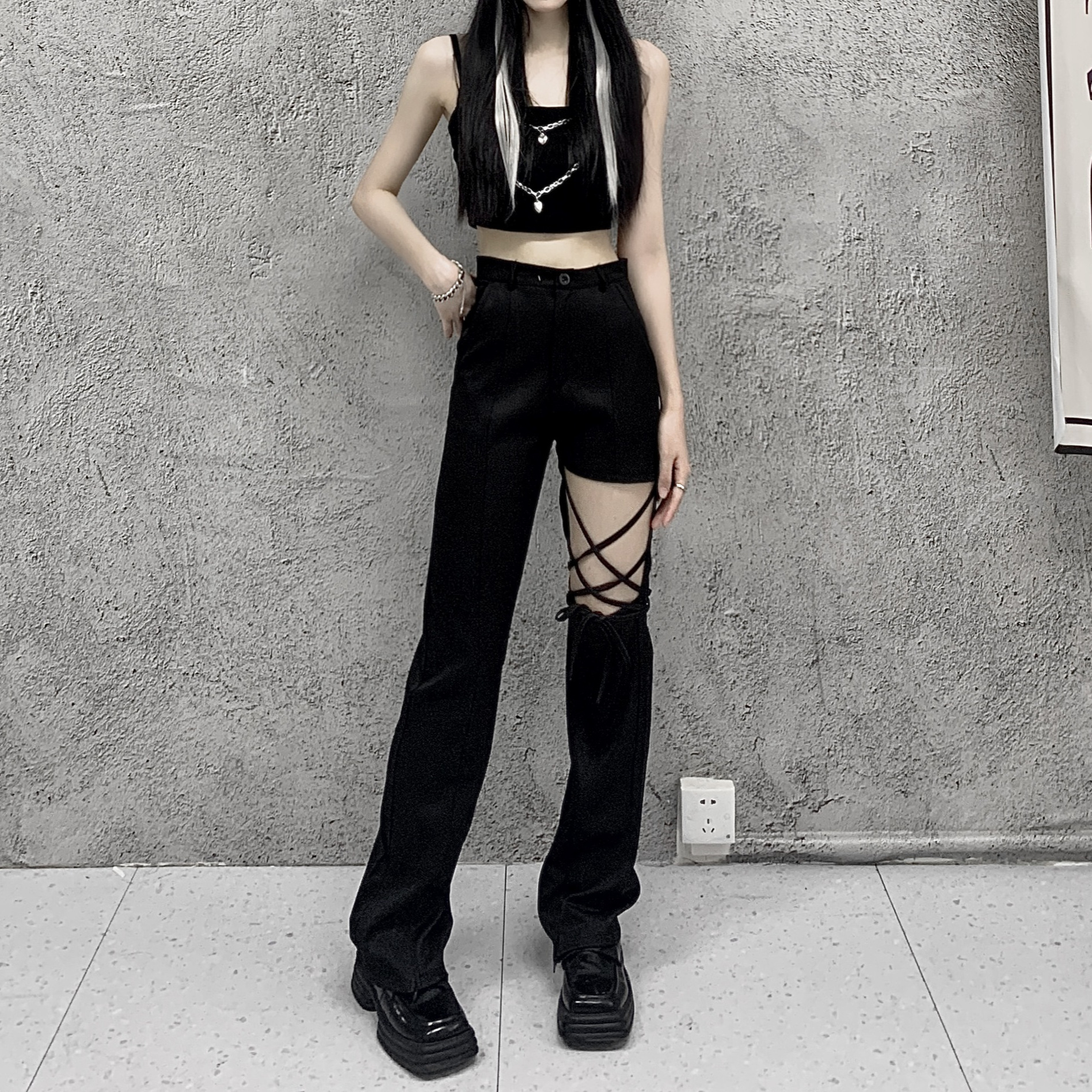 Gothic Punk Style Leggings 5