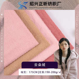 云朵绒蚂蚁绒圈圈半边绒 秋冬时装毛巾布家纺用品玩具面料现货
