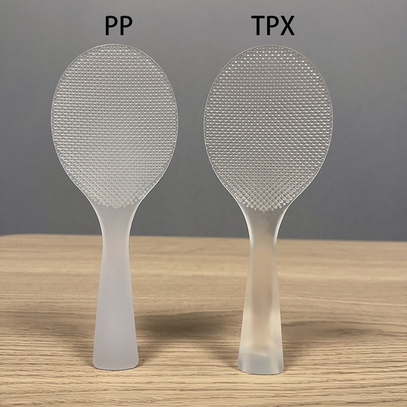 NSH 가정용 인터넷 연예인 밥숟가락, 스탠딩 밥숟가락, 밥솥 밥숟가락, 고온 방지 투명 TPX 플라스틱 밥숟가락