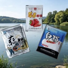 西部风鲢鳙饵料蒜粉 白粉 草莓香精钓鱼饵料包邮