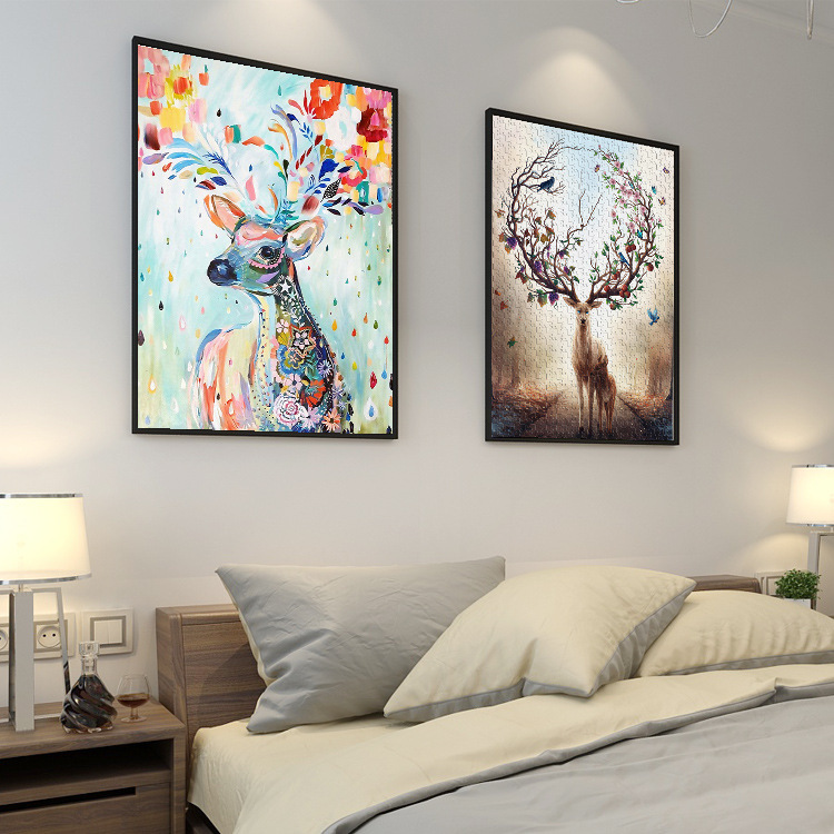 1.000 piezas de rompecabezas 1000 piezas de rompecabezas para niños versión para adultos niños y niñas de descompresión serie de curación de más de 6 años de edad 8-10 años