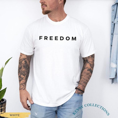 【跨境欧码】Freedom T-Shirt – Minimalist Graphic Tee