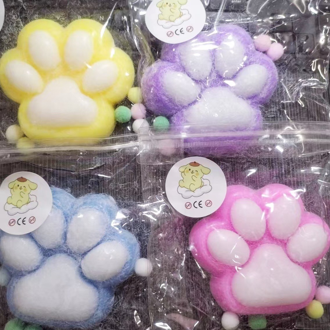 Pegue y pegue Le Giant Mac, garra de gato, flocking, barro suave, muscular debilidad de dopamina, sensación de mano, descompresión, rebote lento.