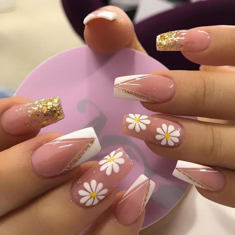 French wearing nail nail nail patch nail patch wholesale cross-border direct supply press on nail French wearing nail nail nail patch nail patch wholesale cross-border direct supply press on nail