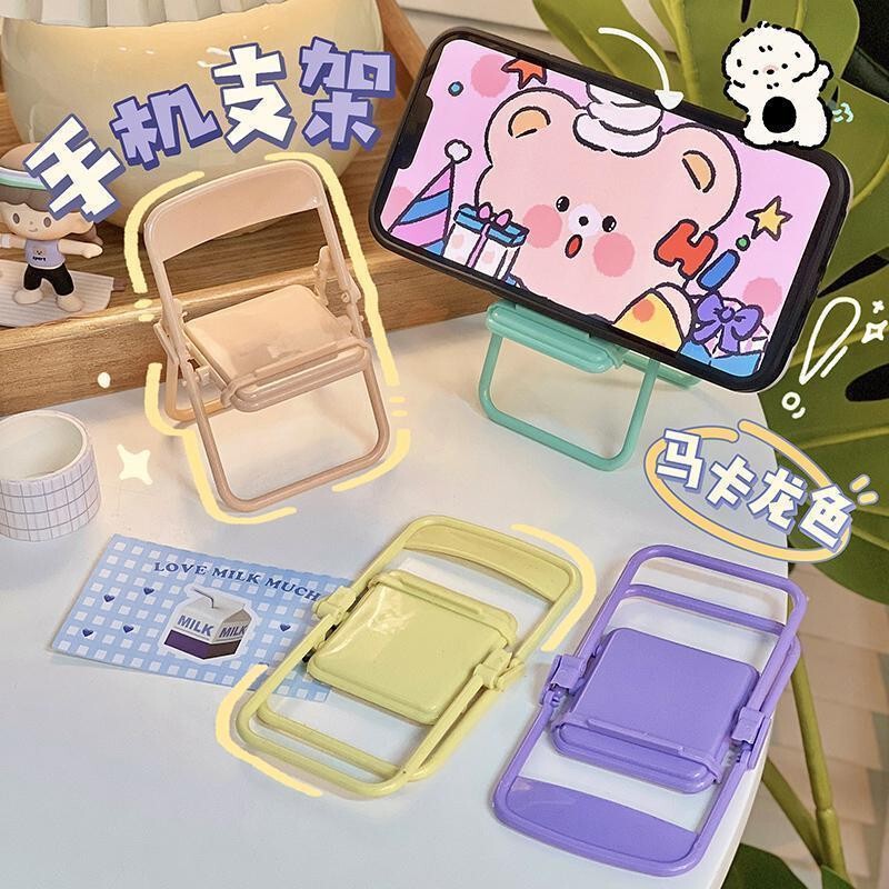 Exquisite small gift chair desktop mobile phone bracket logo to push the opening small gift companion gift