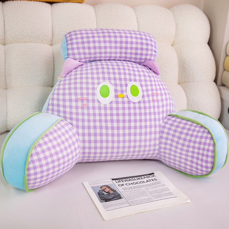 Plaid violet [tissu de coton pour la peau] / Numéro moyen [60*40cm] Chaise recommandée