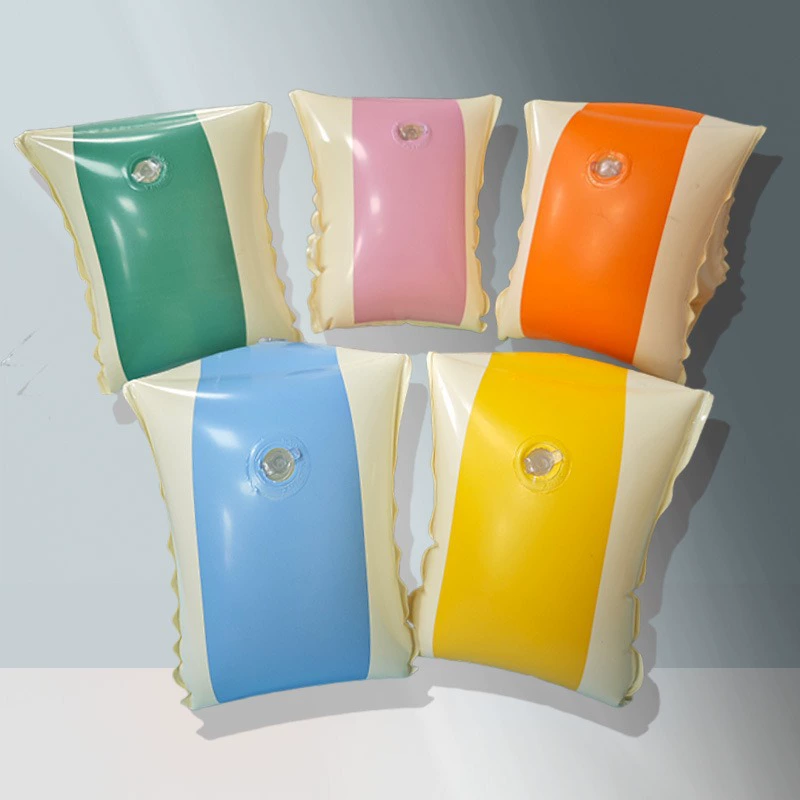 Оптовые утолщенные надувные водные рукава для детей, двойной воздушный мешок, треугольное безопасное плавательное кольцо, нарукавник, плавательное кольцо для младенцев